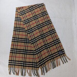 BURBERRY Cashmere Nova Check Scarf – Beige Plaid – SHIPS TODAY – DEAL NOW